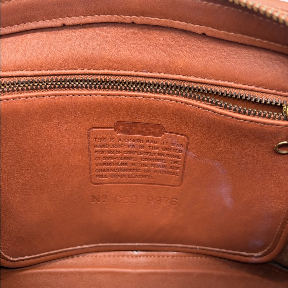 COACH Vintage (90’s)  Anderson 9976 Tan Leather Crossbody Bag -EUC - Picture 3 of 8